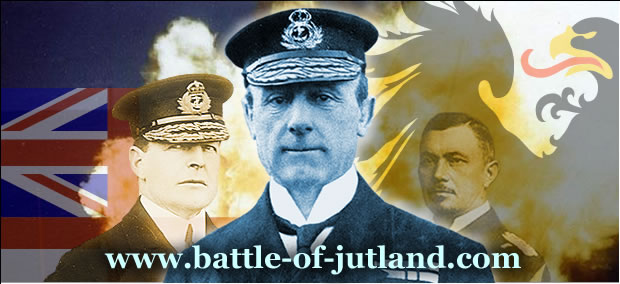 Admiral Sir David Beatty, Admiral Sir John Jellicoe and Admiral Reinhard Scheer, commanders at Jutland of the most powerful naval forces in World War One.