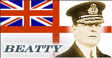 Admiral Sir David Beatty, Commander of the British Battlecruisers.